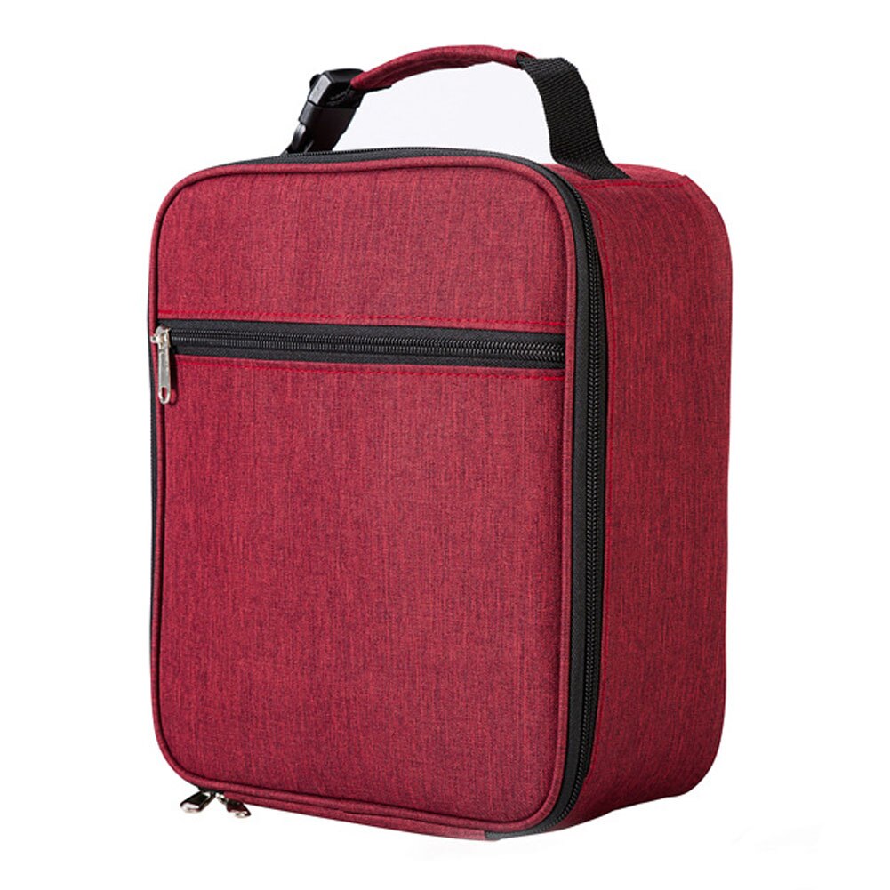 Pranzo al sacco portatile nuovo pranzo al sacco isolato termicamente borsa termica borsa Bento Pouch contenitore per la cena borse per la conservazione degli alimenti scolastici: Red