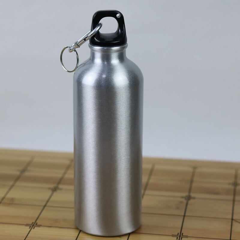500 Ml Aluminium Fles Water Dier Vorm Familie Water Cup Voor Kids Kinderen School Drinken Bergbeklimmen Waterkoker: silver