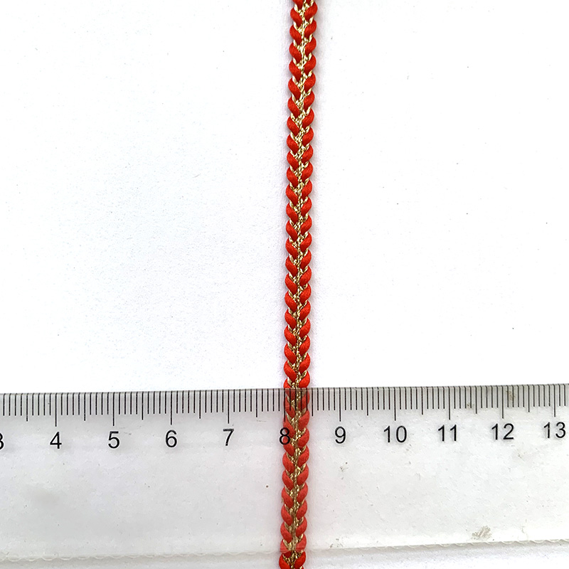 5 m/16,4 Fuß Profi Packung, 5 mm breit, Vorhang, Tausendfüßler, Spitze, gebogener Wellenbesatz, handgefertigt, DIY-Handwerk, Nähbesatz, Bänder, BH-Vorhang-Dekoration: Laserlicht