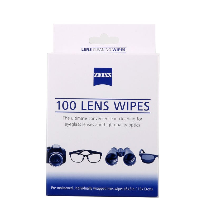 Soluciones de limpieza 100 toallitas prehumedecidas para gafas de ZEISS