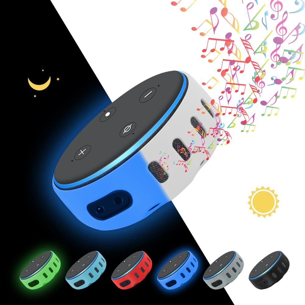 Speaker Siliconen Beschermhoes Met Voor Alexa Echo Dot 3rd Gen Release Huidvriendelijke Bluetooth-Compatibel Cover