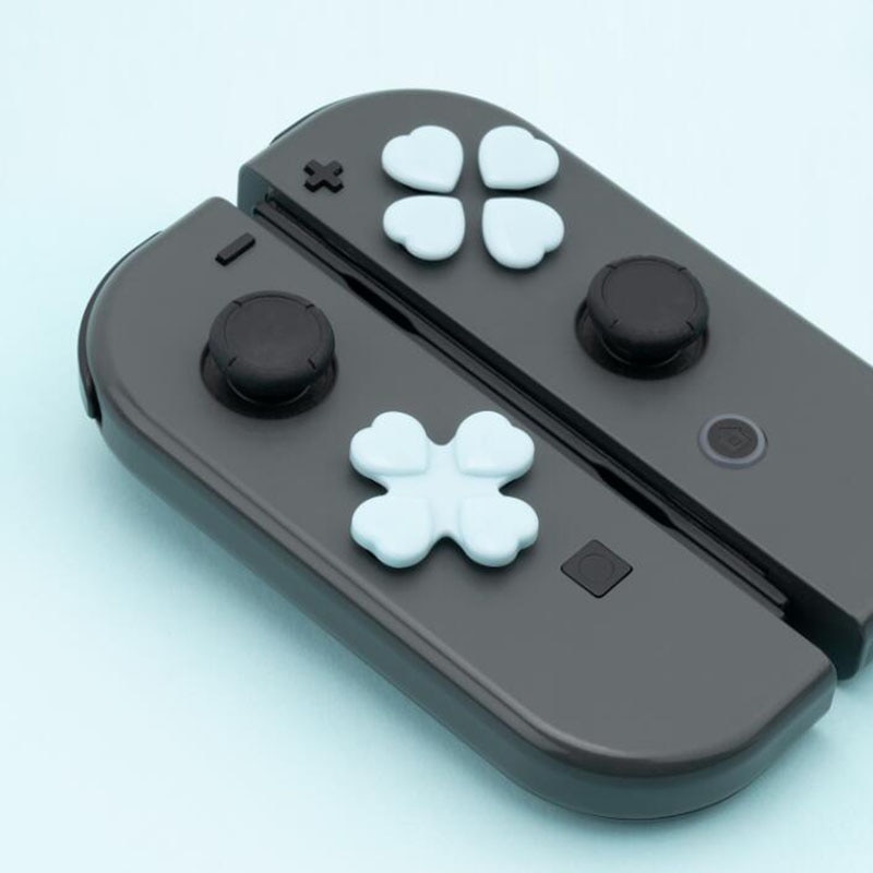 D-pad Move Cross Direction ABXY X Key Sticker Joystick Button Thumb Stick Grip Cap Cover For Nintendo Switch Joy-con Skin Case