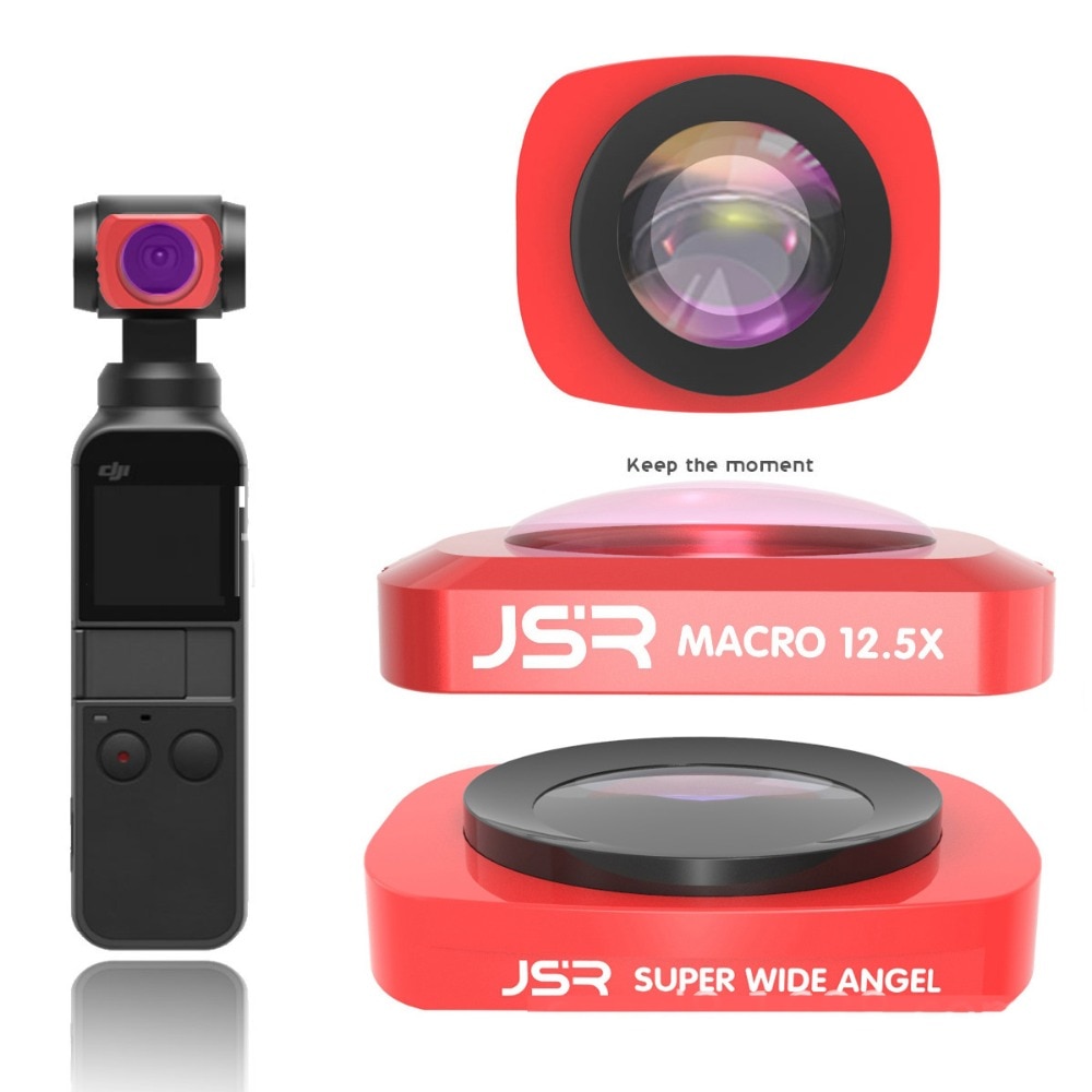 Objectif Super grand Angle dans les accessoires de cardan pour poche DJI 2/Osmo poche CPL 12.5X étoile ND16 filtre de caméra grand Angle