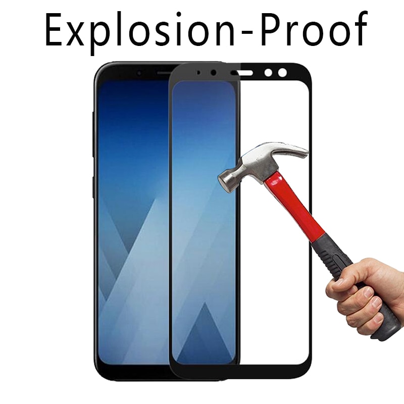 2pcs tempered glass for samsung galaxy a6 plus screen protector for samsung a 6 plus 6plus a6plus protective glas film