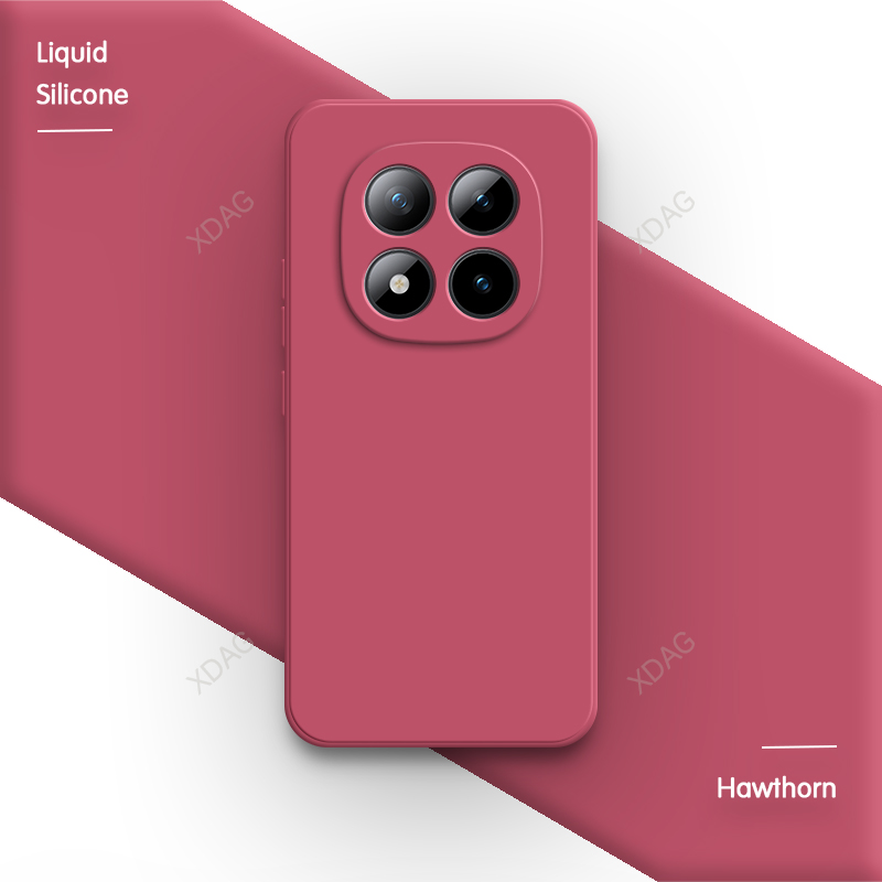 Original Phone Case for Xiaomi Redmi Note 15 Pro Plus Pro+ Note15 15Pro 5G Liquid Silicone Soft Simple Back Cover Funda Carcasas: Pink / Redmi note 15 5g