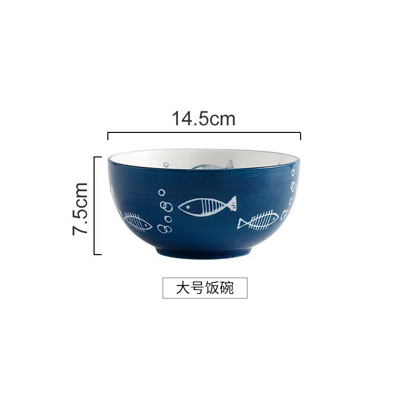 Japansk stil keramik mattallrik skål mat porslin nudlar biff soppskål barn frukost dekorativ servis tallrik: 6 tums skål