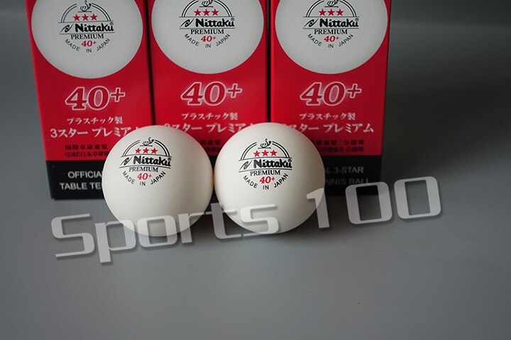 Balles De Tennis De Table Nittaku Premium 3 étoiles – 40 Mm, Qualité Japonaise, 3 Balles Par Boîte – Durables, Précises, Pour Compétition
