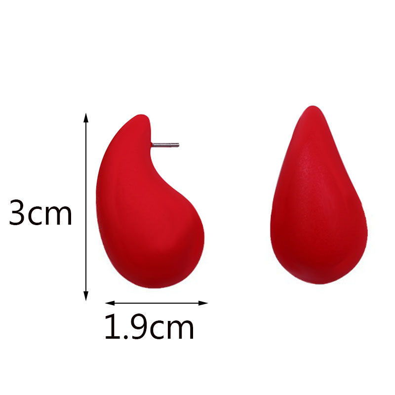 Pendientes colgantes de gota de agua con cúpula gruesa multicolor para mujer y niña, aretes grandes de acrílico con forma de lágrima, joyería ligera para las orejas Dupes