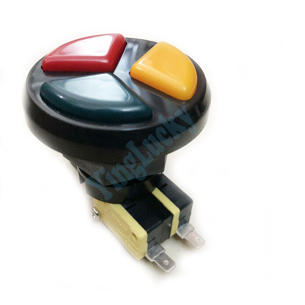 5 pcs 3 in 1 Arcade Button, arcade push Buttons, Integrated for Arcade games Microswitch, Machine part accessories
