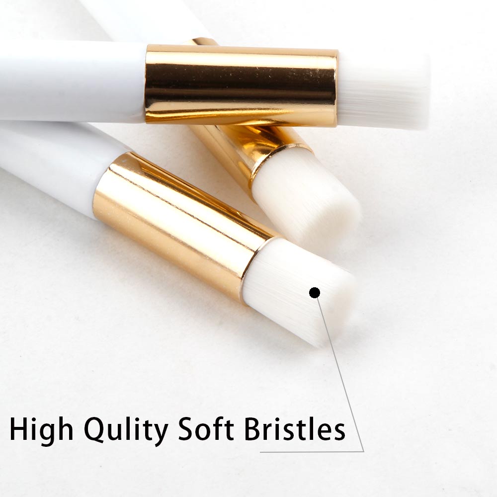 Cepillo 20 piezas para limpiar pestañas, cepillo limpiador de extensiones, cepillo para la nariz, limpiador de pestañas, cepillos de maquillaje cosméticos, 10/10