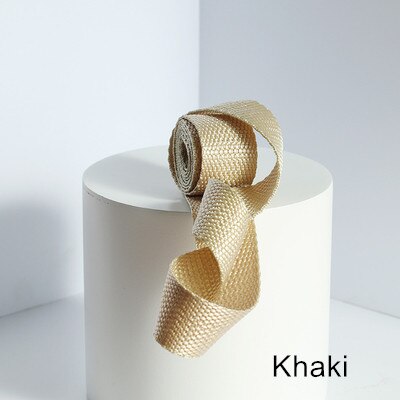 Rugzak Accessoires Schooltas Met Kleur Canvas Tas Met 2.5Cm Breed Touw Platte Riem Singels Riem Touw Riem: khaki