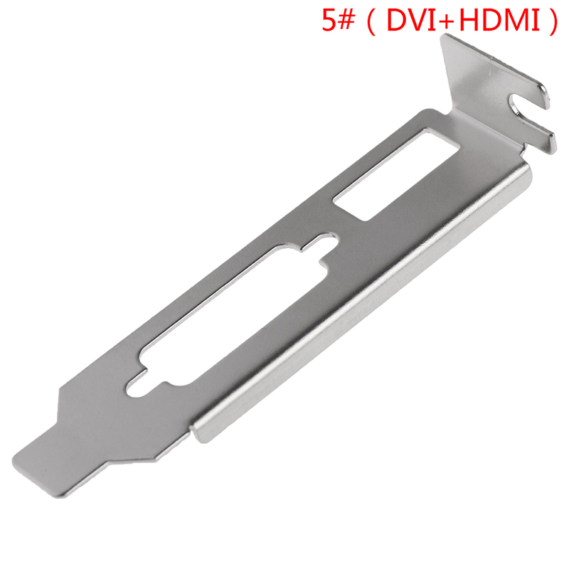 Lågprofilfästeadapter dvi hdmi vga-port för grafikkort med halv höjd: Röd