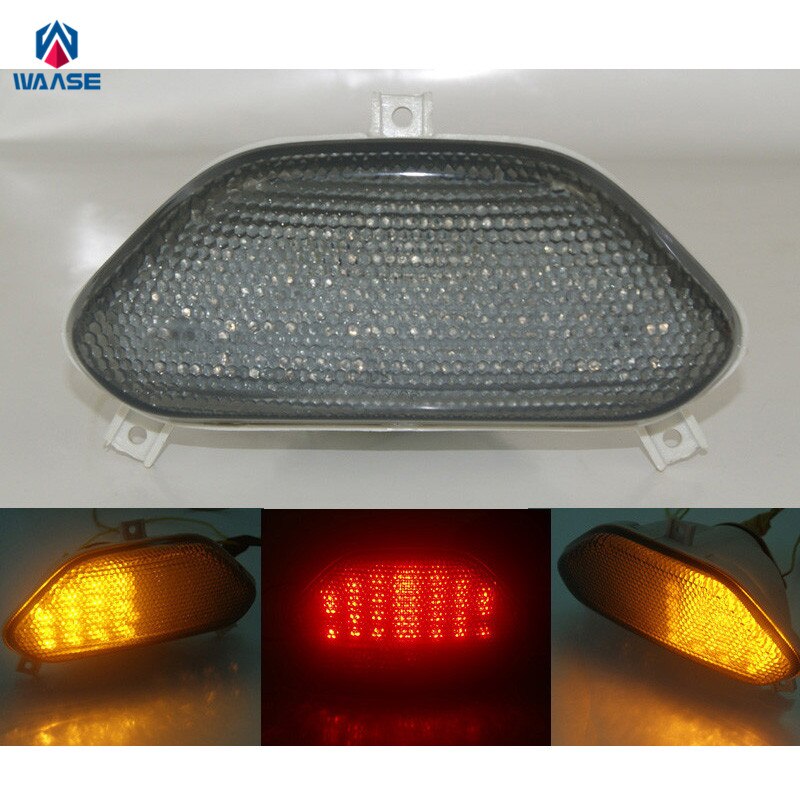 Waase E-Mark Voor Suzuki Bandit 1200 GSF1200 1997 1998 1999 2000 Achter Achterlicht Brake Richtingaanwijzers Geïntegreerde led Licht