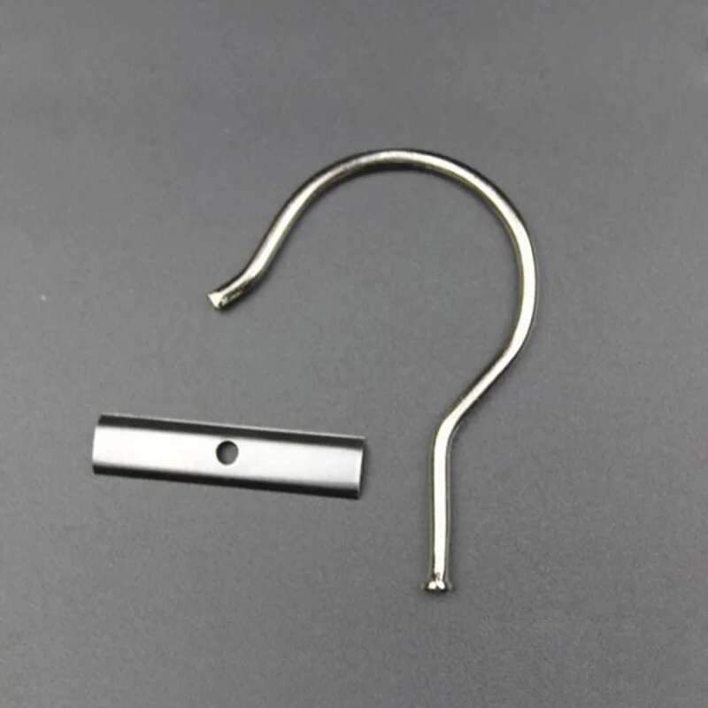 50pcs/lot Sample Header Card Hooks Large Heavy Duty Metal Head Hangers Slide Insert Textile Material Fabric Hook