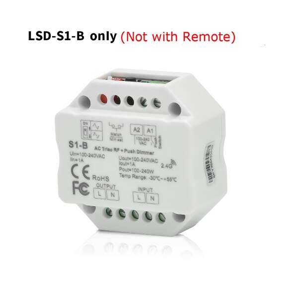 2,4g T21/T22/T24/T25 4 Zone Clever berühren Tafel fernbedienung LED Dimmer dimmen/RGB /RGBW/RGB + CCT Helligkeit LED Regler für LED streifen: LSD-S1-B nur