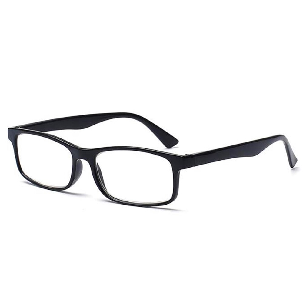 1PC Women Men Transparent Eyeglasses Frame Computer Glasses Spectacle Frame Anti Blue Ray Clear Lens Eyeglasses: Black leg