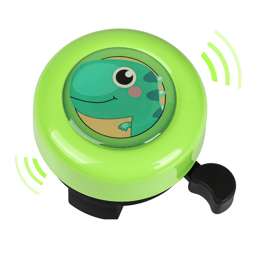 Timbre de bicicleta para niños, Mini anillo de ciclismo bonito, alarma de advertencia para Scooter, triciclo, manillares deportivos, bocina, accesorios para bicicleta: YELLOW