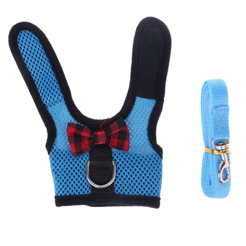 Konijn hamster harnas riemen set buitenlijnen kleine huisdier vest riemen pak  lx9c