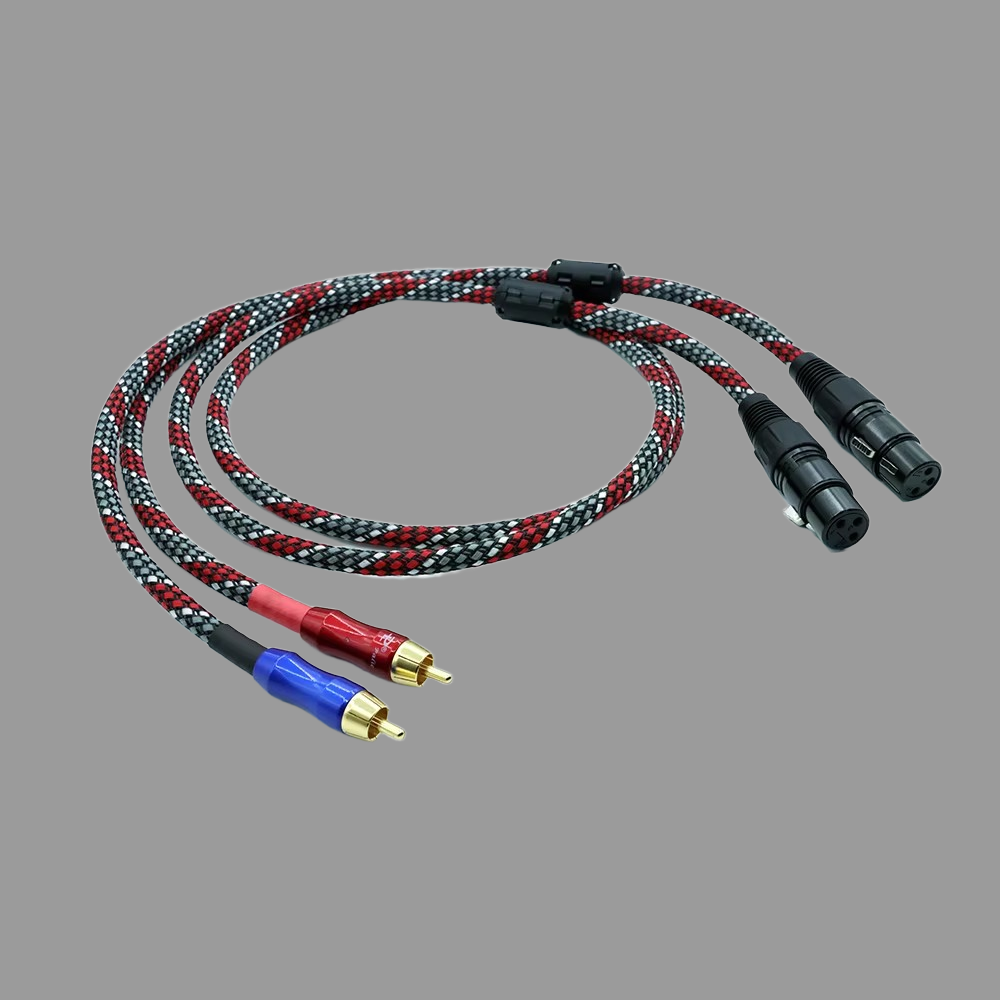 CANARE L-4E6S 1m 5N OCC Kupari XLR RCA-äänikaapeli NEUTRIK-liittimellä