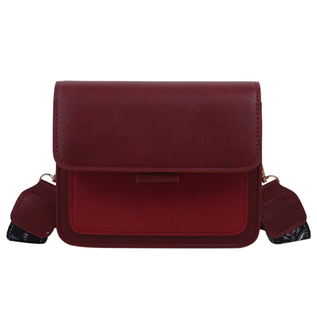 Mini Portable Single shoulder Bag Women's Large Capacity Leather Shoulder Messenger Bag Lady Small Flap criss-cross Bag: Red