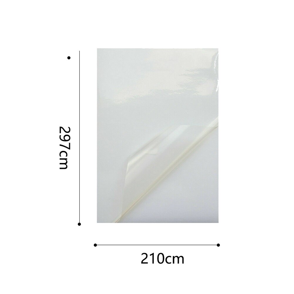 10x A4 Transparent Clear Sticker Smooth Wear Resistance PVC Anti Break Accessories Lightweight Office Printing Paper Waterproof