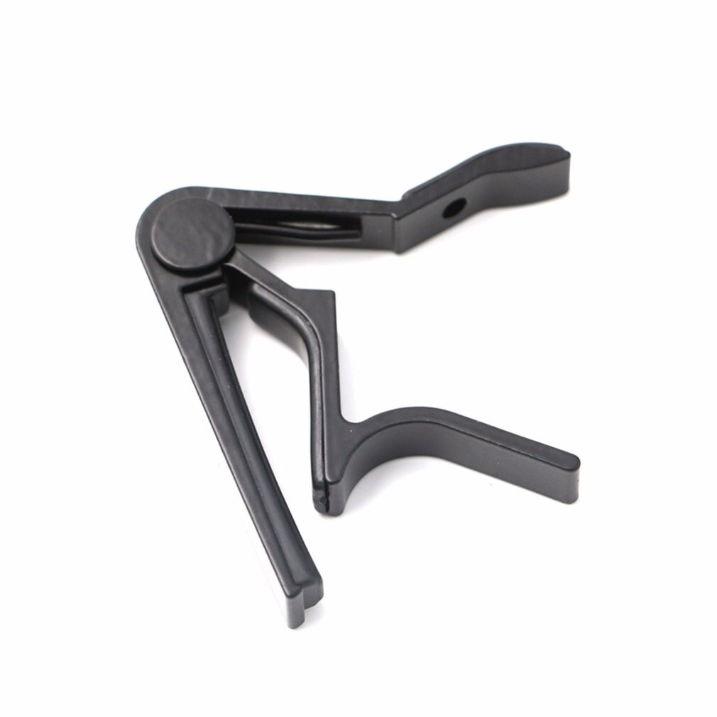 Aluminium Legering Metal Gitaar Capo Quick Change Clamp Key Akoestische Klassieke Gitaar Capo Voor Tone Aanpassen: Black