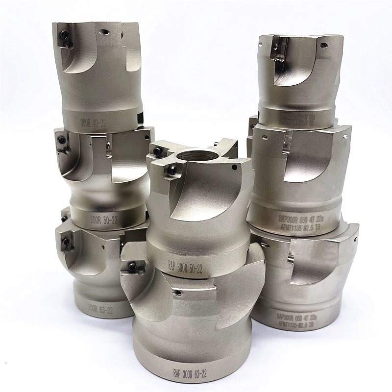 BAP300R40-16-4T BAP300R40-22-4T BAP300R50-22-5T BAP300R63-22-6T RAP300R50-22-4T RAP300R63-22-4TCNC Cutting Steel End Mill