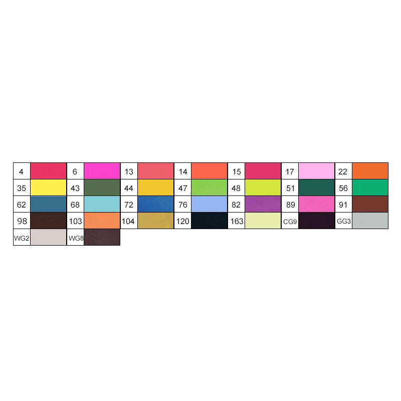 Marker Pen TouchFive 48/60/80/168 Colors Dual Tip Art Supplies Alcohol Marker for Drawing Sketching Adult and Kids For Animation: 30 colors black