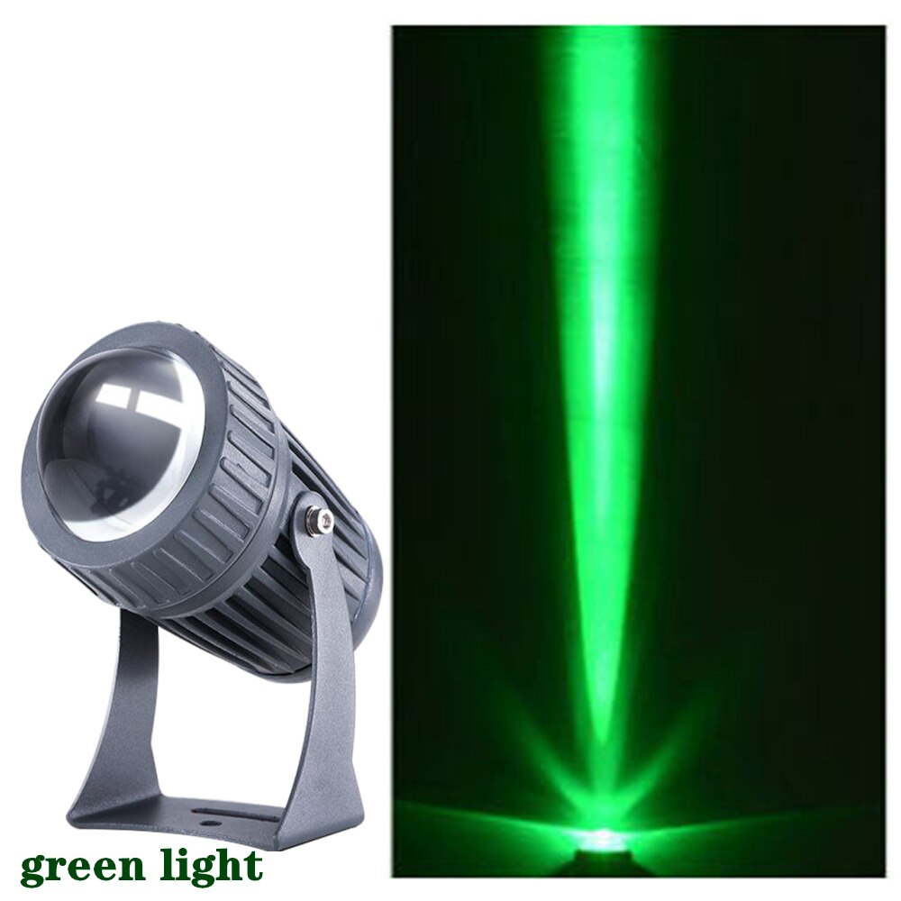 Outdoor LED RGB Spotlight 10W with Remote Control Landscape Lighting 85-265V Red Green Blue Wall Light IP66 Waterproof: Green