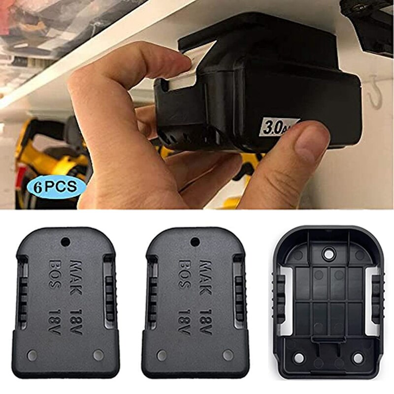10PCS Tool Battery Holder,Cordless Tool Battery Storage Rack Compatible with Makita 18V Battery and 18V