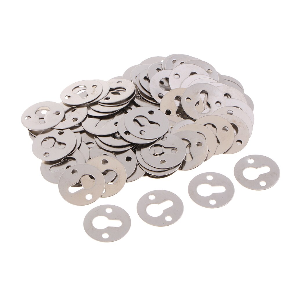 100 pièces ronde trou de serrure cintres attaches suspendus matériel pour cadre photo 23mm