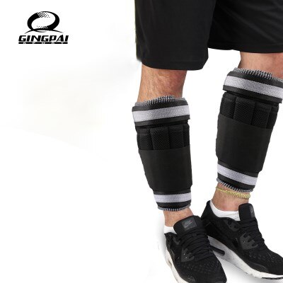 Verstelbare Enkel/Pols Gewicht Brace Strap Verdikking Been Krachttraining Shock Guard Gym Fitness Gear 1-6 kg Alleen Strap: Ankle weight