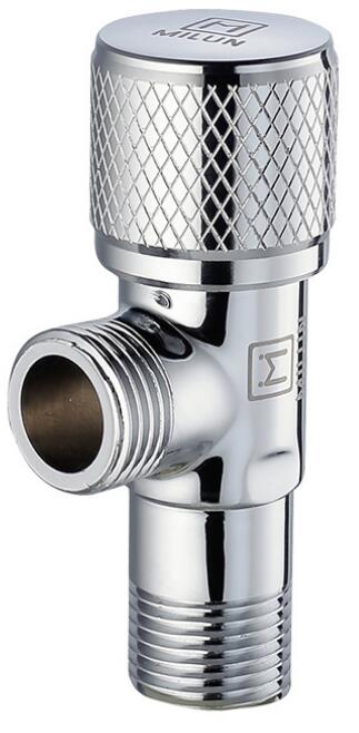 G1/2 nuova valvola angolare per scaldabagno da bagno in ottone, valvola triangolare universale fredda e calda resistente all'usura oro/nero: silver