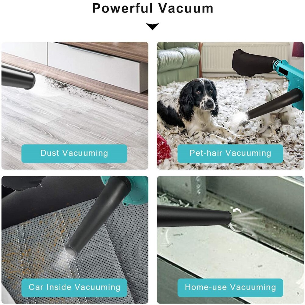 Blower Electric Leaf Cordless Blower 0~18000rpm Handheld Electric Blower Dust Leaf Snow Blower Universal Household Tools