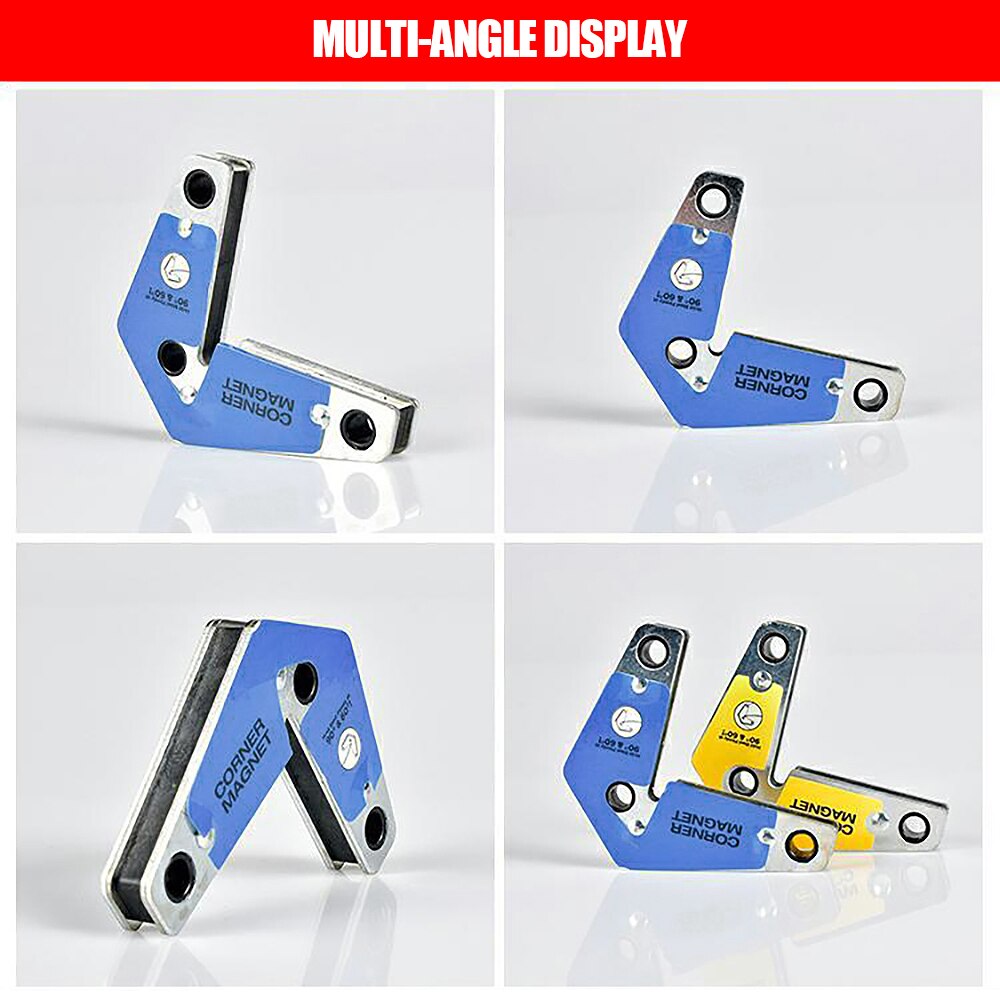 2pcs Adjustable Welding Corner Magnet Holder Industrial Internal Angle Clamp Weld Fixture Welding Magnet Holder Locator Tools