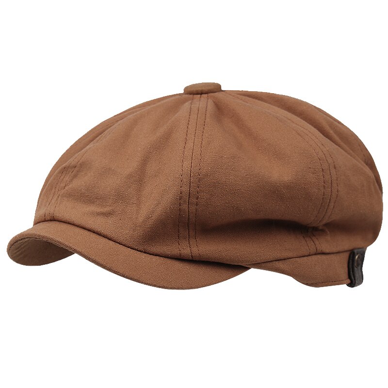 Boina de algodón para hombre y mujer, gorro de retro salvaje, informal, octogonal, pintor, novedad de verano gorras hombre boina hombre sombreros de mujer