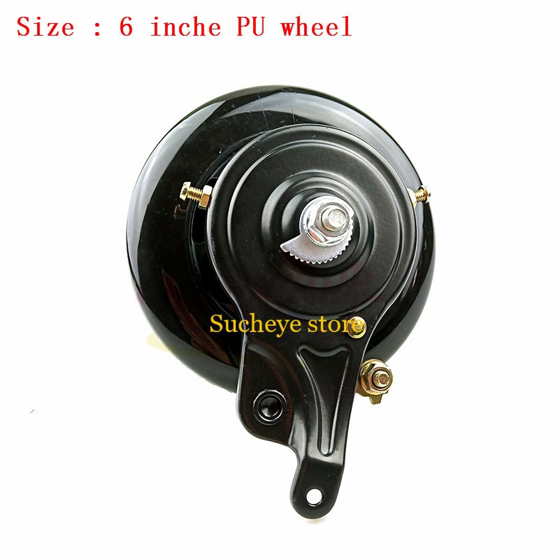Rueda de PU de 6 pulgadas para patinete eléctrico, rueda de 140mm, Fácil plegado, patinete eléctrico, bicicleta, parte delantera y trasera para niños