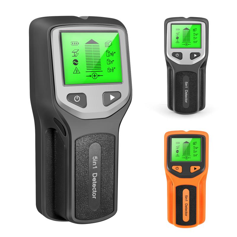 5 In 1 Stud Detector Multifunctional Wall Scanner Digital Metal Detector Wood Cable Wall Wire Detection Analysis Instrument