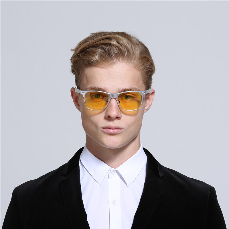 YSO moda donna occhiali per la visione notturna uomo lenti gialle occhiali per la visione notturna polarizzati per la guida di auto occhiali antiriflesso 8559