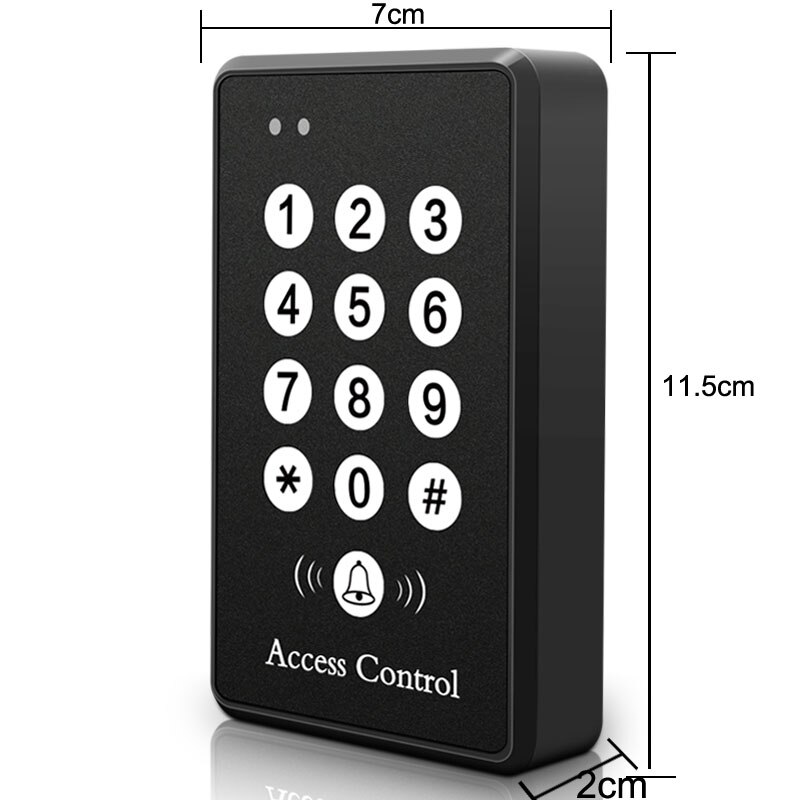 Lucking dør adgangskontrol system maskine sikkerhed 125 khz rfid nærhed indgang dør lås adgang adgang tastatur sølv