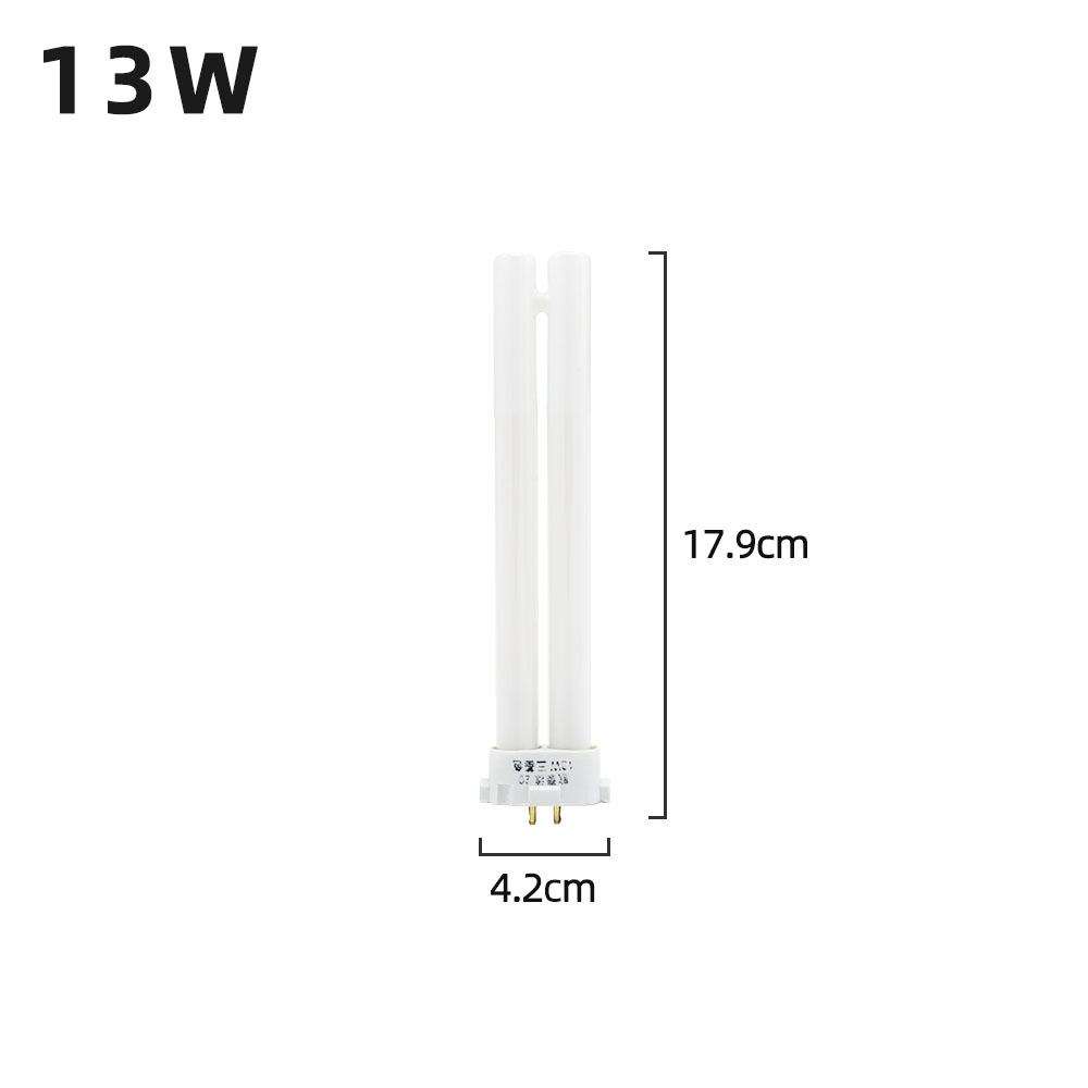 220V Party Four Needles Desk Lamp Tubes 13W 18W 27W Square Four-pin Desk Lamp Bulb Eye-protection Fluorescent Light Tube: Blue