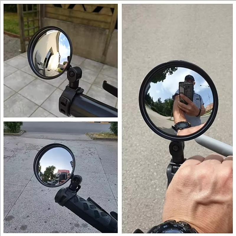 Specchietto retrovisore per moto Specchietto laterale per vista di sicurezza Specchietto retrovisore sinistro destro regolabile Mini Autocycle