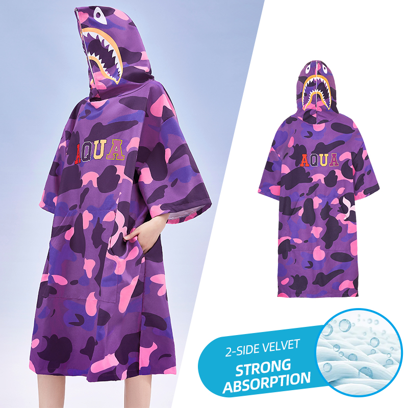 Aquaplay Surfen Poncho Strand schnell trocknende Decke Badet uch Hoodie Neopren anzug Umhang Schwimmen Surfen Modestil: Ursprünglich Titel