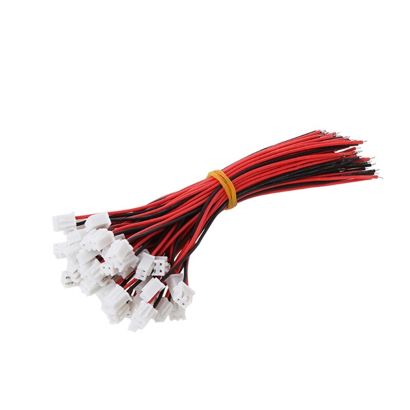 50 Sets JST XH 2.5-2 Pin Battery Connector Plug Female & Male with 120MM Wire