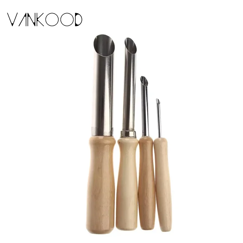 4 Stück Edelstahl Kreis Formung Keramik Ton Skulptur Werkzeuge Locher Perfekt