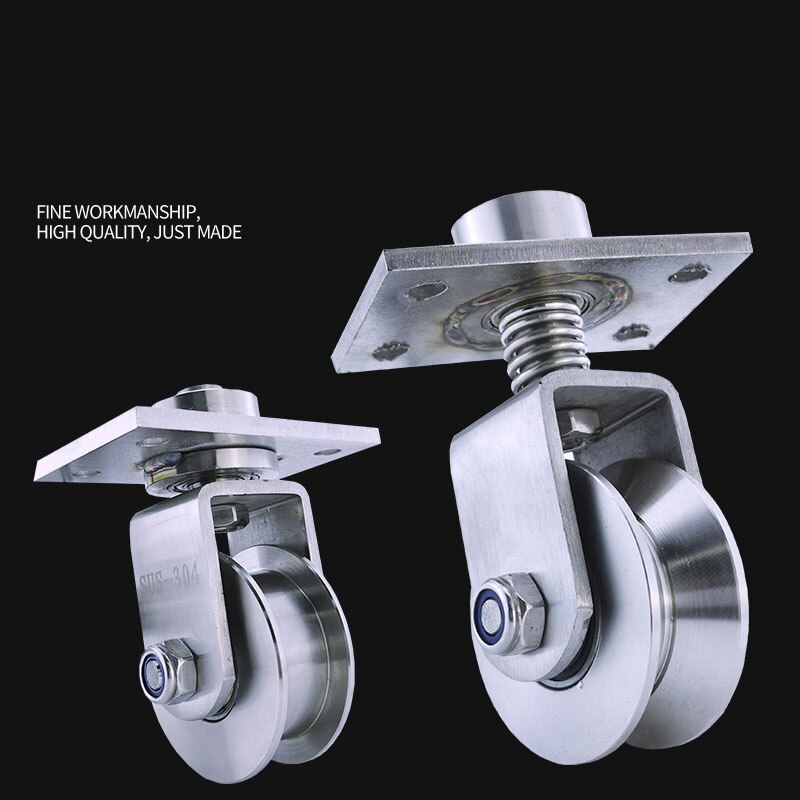 V H Omni-Directional Wheel/ Ground Roller with Spring as Sliding gate Hardware /Track wheel