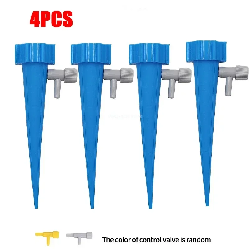 Regadera automática de plantas por goteo, goteros de riego por goteo, sistema de riego de jardín, Kits de autorriego para plantas, dispositivos de inserción de agua: Amarillo claro