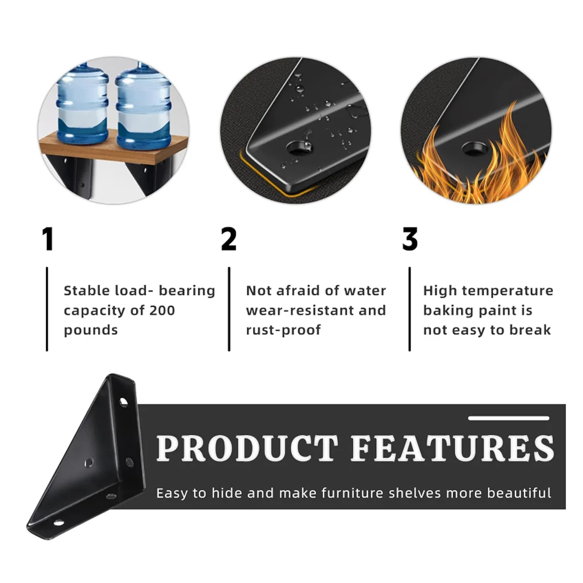 4/8/12/16Pcs Iron Corner Bracket Thickened Wall Fixed Bracket Support Frame Angle Corner Brackets For Shelves