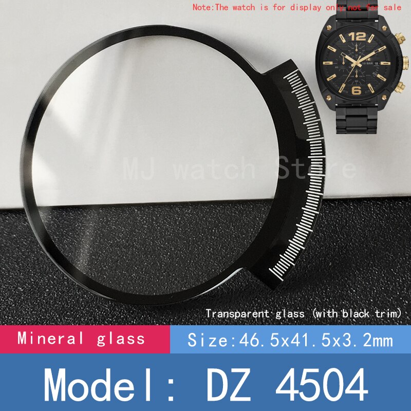 Mineral Kristall Uhr Glas für Diesel- DZ 4204 4296 4342 4462 4203 uhr Ersatz teile: DZ 4504 (Nein AR)