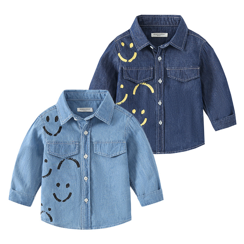 Chaqueta vaquera para niños, Camisa vaquera de para niñas y niños, ropa de otoño, nueva